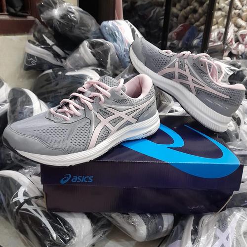 asics grey pink