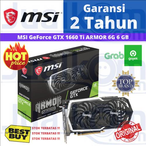 Gambar VGA MSI Geforce GTX 1660 Ti 1660ti Armor 6GB GDDR6 dari Karya Megah Computers Jakarta Barat Tokopedia