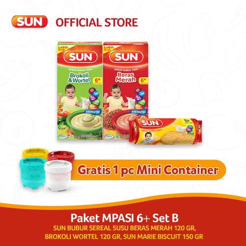 Gambar Paket MPASI 6+ Set B - FREE Mini Container dari SUN MPASI Official Store Jakarta Timur Tokopedia