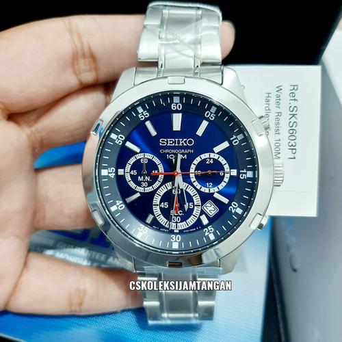 Jual JAM TANGAN PRIA SEIKO SKS603P1 SKS603 SILVER BLUE CHRONOGRAPH ORIGINAL  - Kota Tangerang - koleksijamtangan | Tokopedia