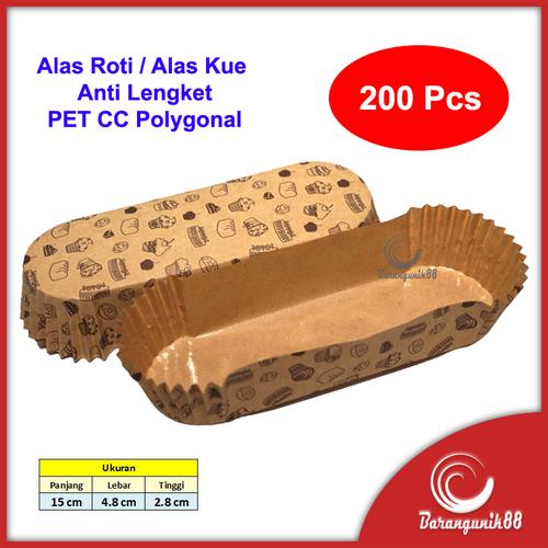 Promo [200 pcs] Kertas Alas Roti Kue Anti Lengket PET CC Polygonal ...