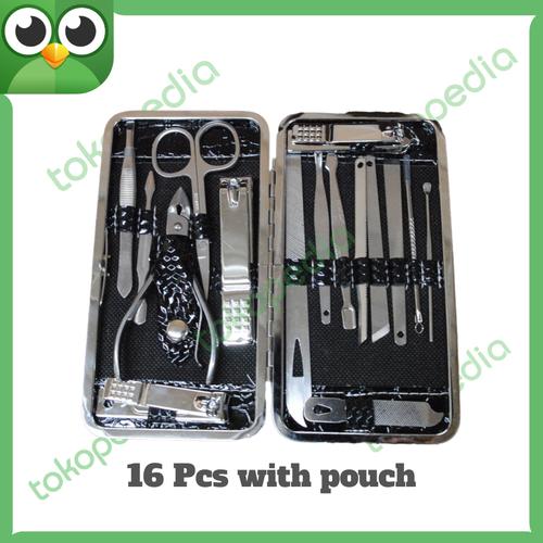 Gambar Gunting kuku Nail art 16 in 1 Jepit kuku full set dari TLDM99 Kota Depok Tokopedia