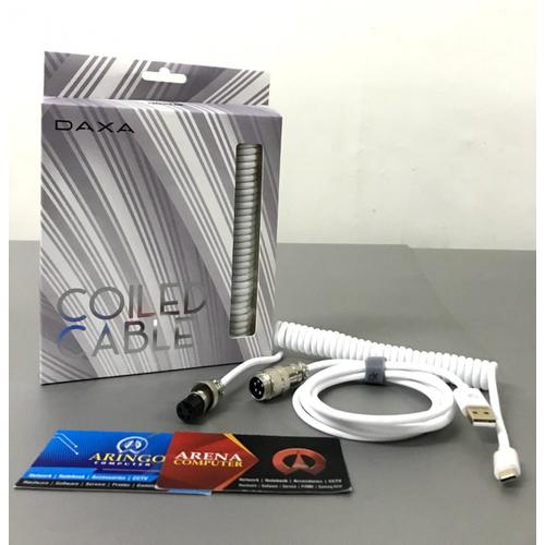 Gambar Cable Rexus USB COILED DAXA DX-CC1 TYPE C WHITE dari ArinGoComputer Kota Samarinda Tokopedia