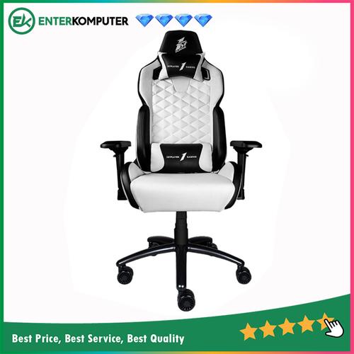 Gambar 1STPLAYER GAMING CHAIR DK2 - BLACK WHITE - All Steel Skeleton dari Enter Komputer Official Jakarta Pusat Tokopedia
