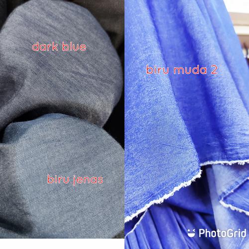 Jual kain blue jeans/denim lebar 1.50cm 