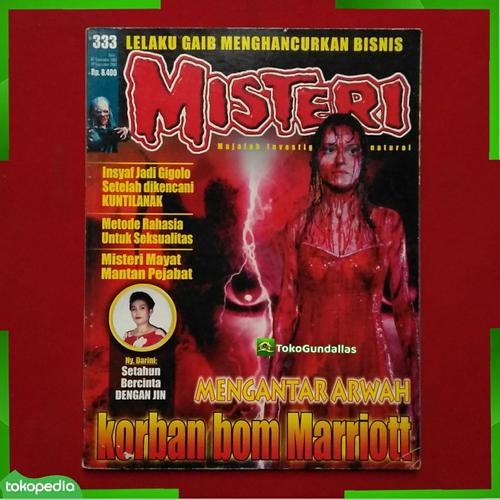 Jual Majalah Misteri No.333/Edisi September 2003,Majalah Lama,Jadul