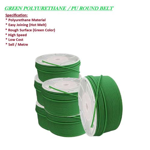 PU Oring 5mm Green Kasar 