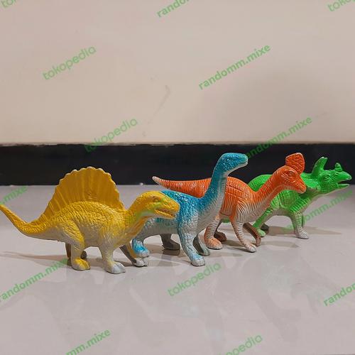 Gambar mainan miniatur figure edukasi dinosaurus set dari randomm.mixe undefined Tokopedia