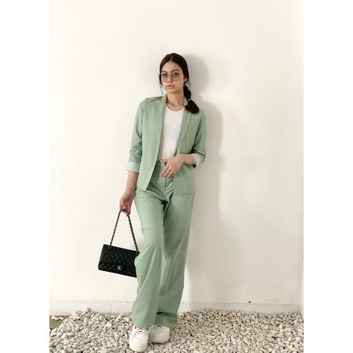 Jual Fitted Blazer Green Sage - Woman 