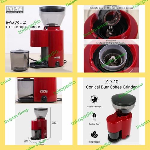 Jual Grinder Kopi WPM ZD10 Coffee Grinder Machine Welhome WPM ZD10 ZD10T ZD10T HITAM