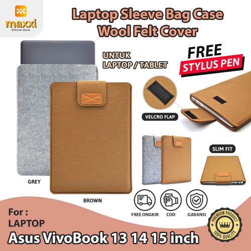 Jual Asus VivoBook 13 14 15 inch Laptop Bag Soft Protector Sleeve Case