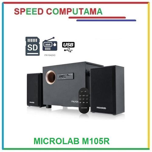 Jual Microlab M105R 10 Watt RMS Desktop Speaker Komputer SD Card USB PC ...