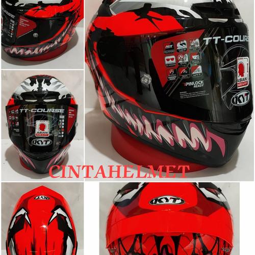 Jual KYT HELM TT COURSE MARVEL CARNAGE 