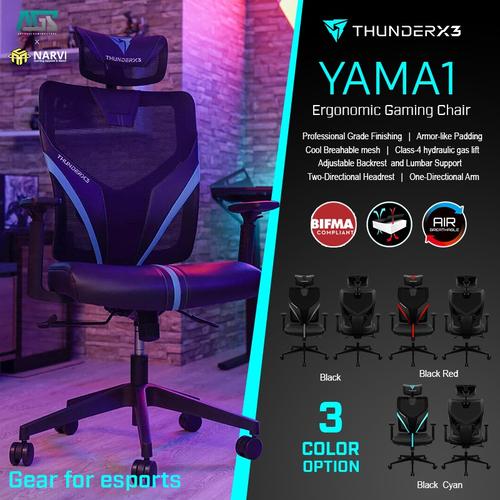 Jual ThunderX3 Yama1 Series GAMING CHAIR KURSI GAMING Hitam