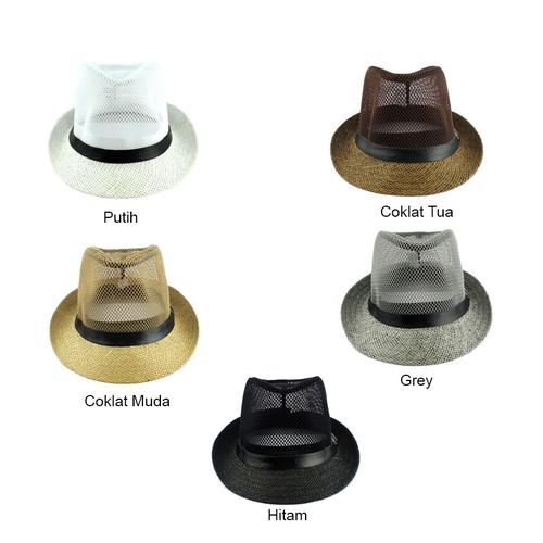 Jual Topi Fedora Jaring 1605-30 - Putih 