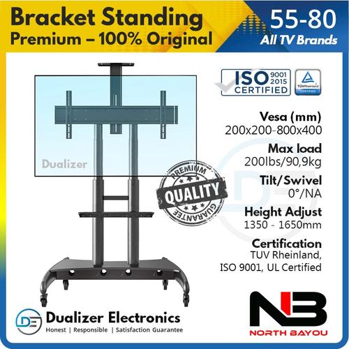 Jual Bracket Standing TV 85 75 65 55 Inch North Bayou NB AVA 1800