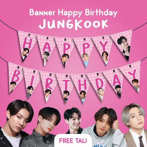 Jual BANNER HBD JUNGKOOK BTS HAPPY BIRTHDAY ULTAH ULANG TAHUN KOREA ...