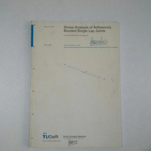 Jual Buku Stress Analysis of Adhesively Bonded Single Lap Joints - Kota ...