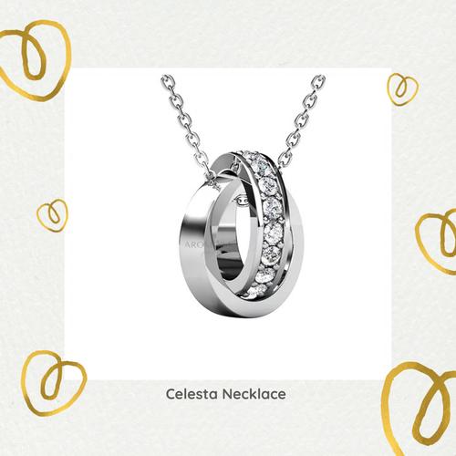Jual Celesta Necklace Lapis Emas 18K 