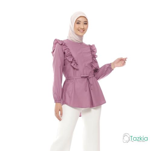 Gambar Atasan Muslim Wanita | Haira Blouse Mauve | Toyobo | Tazkia Hijab - L dari Tazkia Hijab Store Kota Bandung Tokopedia