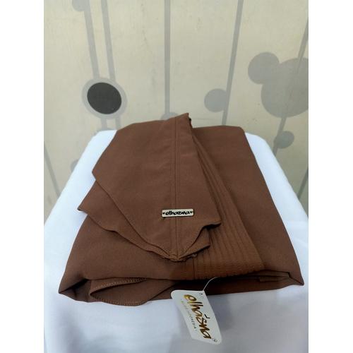 Gambar ELHASNA # 2 LAYER # L # CERUTTY # KHIMAR # HIJAB INSTAN # JILBAB - DARK MOCCA dari elhasna_retail Kab. Bandung Tokopedia
