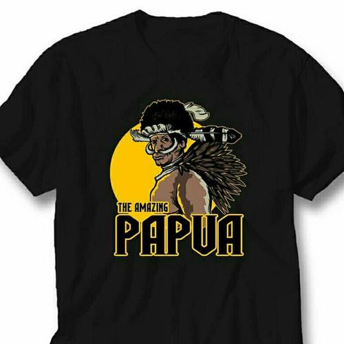 Gambar KAOS - BAJU AMAZING PAPUA - 10 dari klinikkaosjkt Jakarta Barat Tokopedia