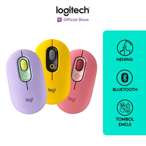Promo Logitech POP Mouse Wireless Bluetooth Silent Emoji Keys Promo logitech pop mouse wireless bluetooth silent emoji keys