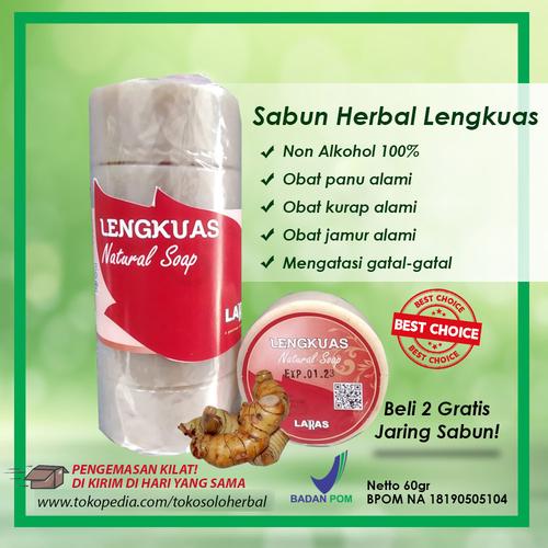 Gambar Sabun Panu Paling Ampuh Ekstrak Lengkuas 60gr BPOM dari soloherbal Kab. Sukoharjo Tokopedia
