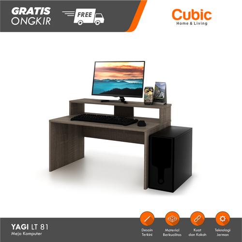 Gambar Cubic Meja Komputer Rumah / Meja Kerja Lesehan Minimalis / YAGI LT 81 dari Cubic Home & Living Kab. Gresik Tokopedia