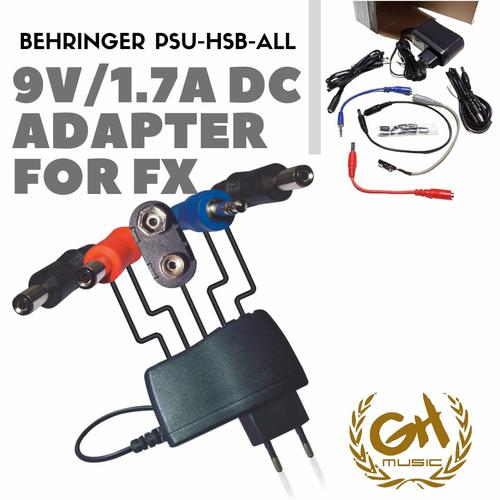 BEHRINGER PSU-HSB-ALL ALIMENTATORE UNIVERSALE + CAVI PER 9 EFFETTI A PEDALE PER BASSO E CHITARRA | France