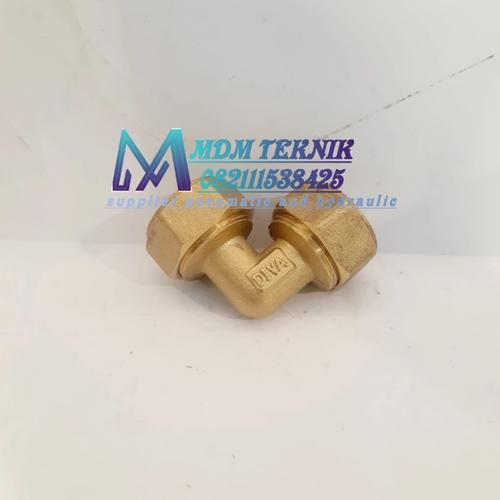 Jual RIFENG ELBOW / L 1/2x 1/2 INCH SAMBUNGAN SELANG AIR PANAS KUNINGAN ...