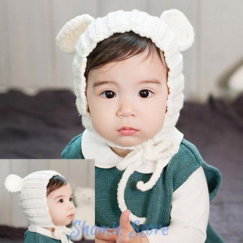 Jual Topi Kupluk Anak Bayi Rajut Bonnet 