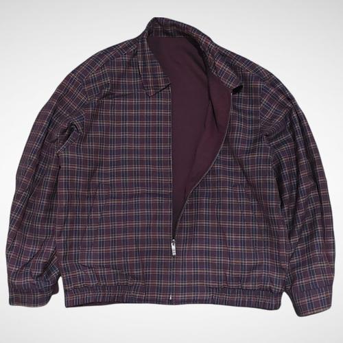 Jual Rl Maroon Plaid Reversible Casual 