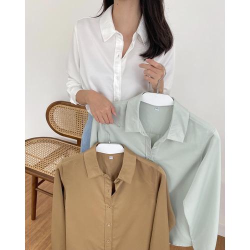 Jual Atasan Kemeja Wanita Lengan 