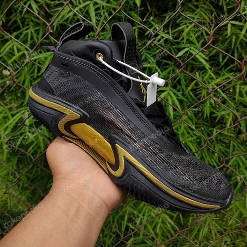 Jual sepatu nike air jordan aj 36 XXXVI black gold premium original -  Jakarta Selatan - COGITO STORE | Tokopedia