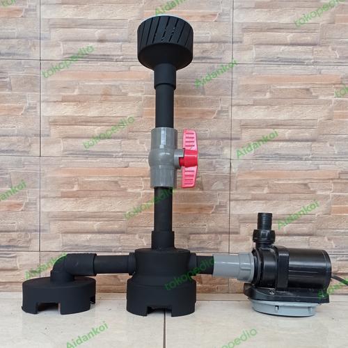 Jual paket skimmer vacuum drain kolam koi pipa 1 inchi tanpa cat Jakarta Barat Aidankoi