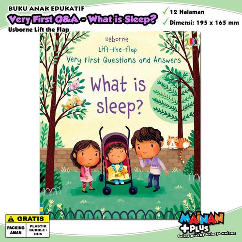 Gambar Buku Edukasi Aktivitas Anak Usborne Lift The Flap QnA What is Sleep dari MainanPlus Jakarta Barat Tokopedia