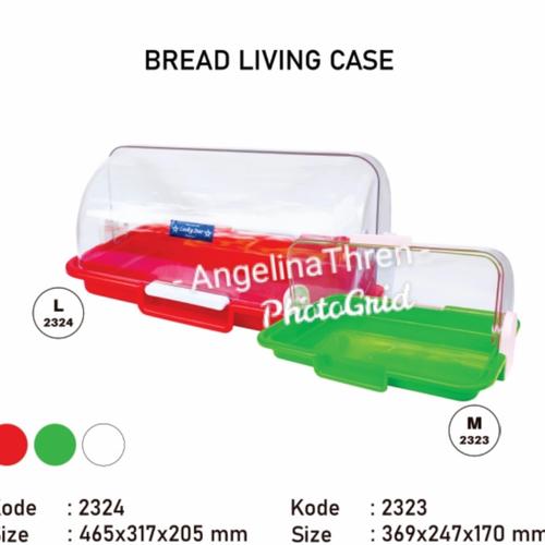 Jual Bread Living Case Large Lucky - Tempat Roti Tutup Transparan L ...