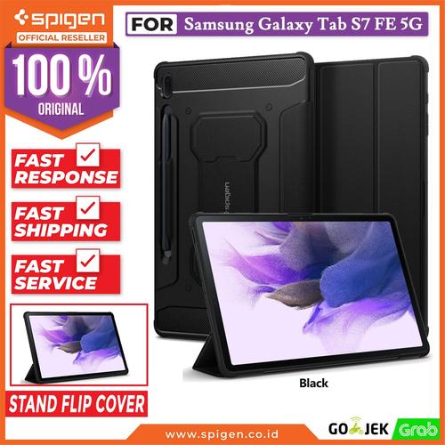 Gambar Case Samsung Galaxy Tab S7 FE 5G Spigen Rugged Armor Carbon Casing dari Spigen Official Jakarta Barat Tokopedia