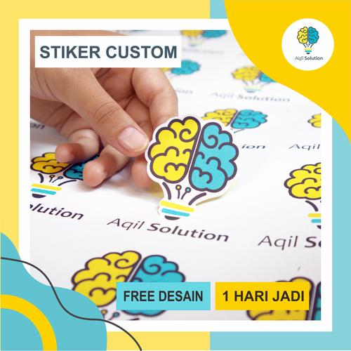Jual Cetak stiker Vinyl Anti air ( Custom ) / Label Logo kemasan, segel ...
