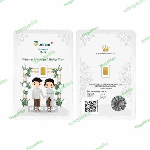 Gambar LM 0.1 gram, Selamat Menempuh Hidup Baru, LM Antam & Hartadinata dari NagaMas Jakarta Utara Tokopedia