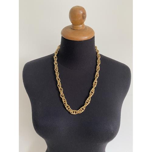 Vintage Trifari Gold Chain Necklace 