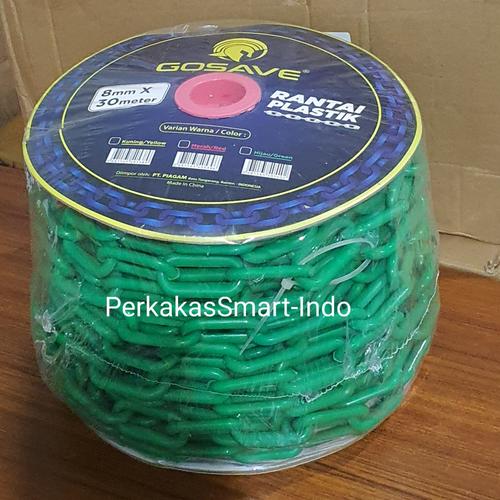 Jual GOSAVE rantai pvc 8mmx30m/rantai plastik jemuran 8mm x 30m - per ...