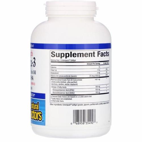 Jual Natural Factors Ultra Strength Rx Omega-3 900 mg EPA/DHA - fish oil -  Kota Tangerang - Albyon Mart | Tokopedia