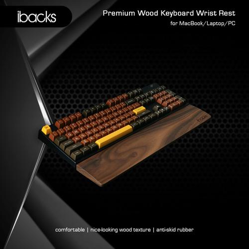 Republican Keyboard Promo Ibacks Premium Wood Wrist Rest For Ergonomic Type Keyboard ...