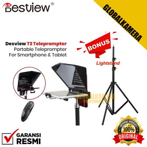 Jual Desview T2 Broadcast Teleprompter for Large Screen Interview