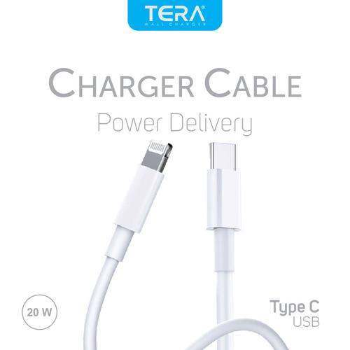 Gambar TERA Power Delivery PD 20W Fast Charging Type-C to Lightning Cable - 1 Meter dari tera indonesia undefined Tokopedia