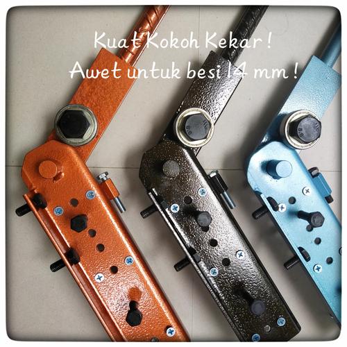 Gambar Alat Tekuk Besi Beton - Iron Bender - Metal Bender Up to 14 mm dia - Cooper/Tembaga dari tokosealer Jakarta Utara Tokopedia