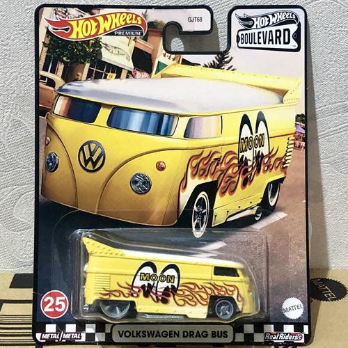HOT WHEELS PREMIUM BOULEVARD VOLKSWAGEN DRAG BUS #25 MOON EYES HOT WHEELS PREMIUM BOULEVARD VOLKSWAGEN DRAG BUS #25 MOON EYES