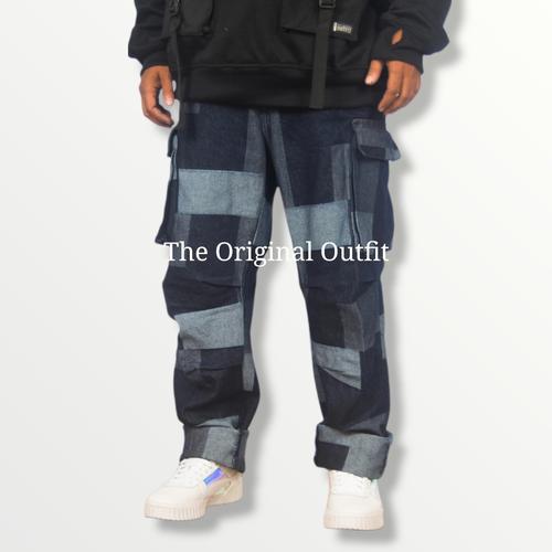 cargo denim jeans
